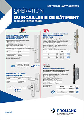 découvrez le catalogue complet et les services professionnels de quincaillerie prolians, votre partenaire de confiance pour tous vos besoins en matériel et fournitures.