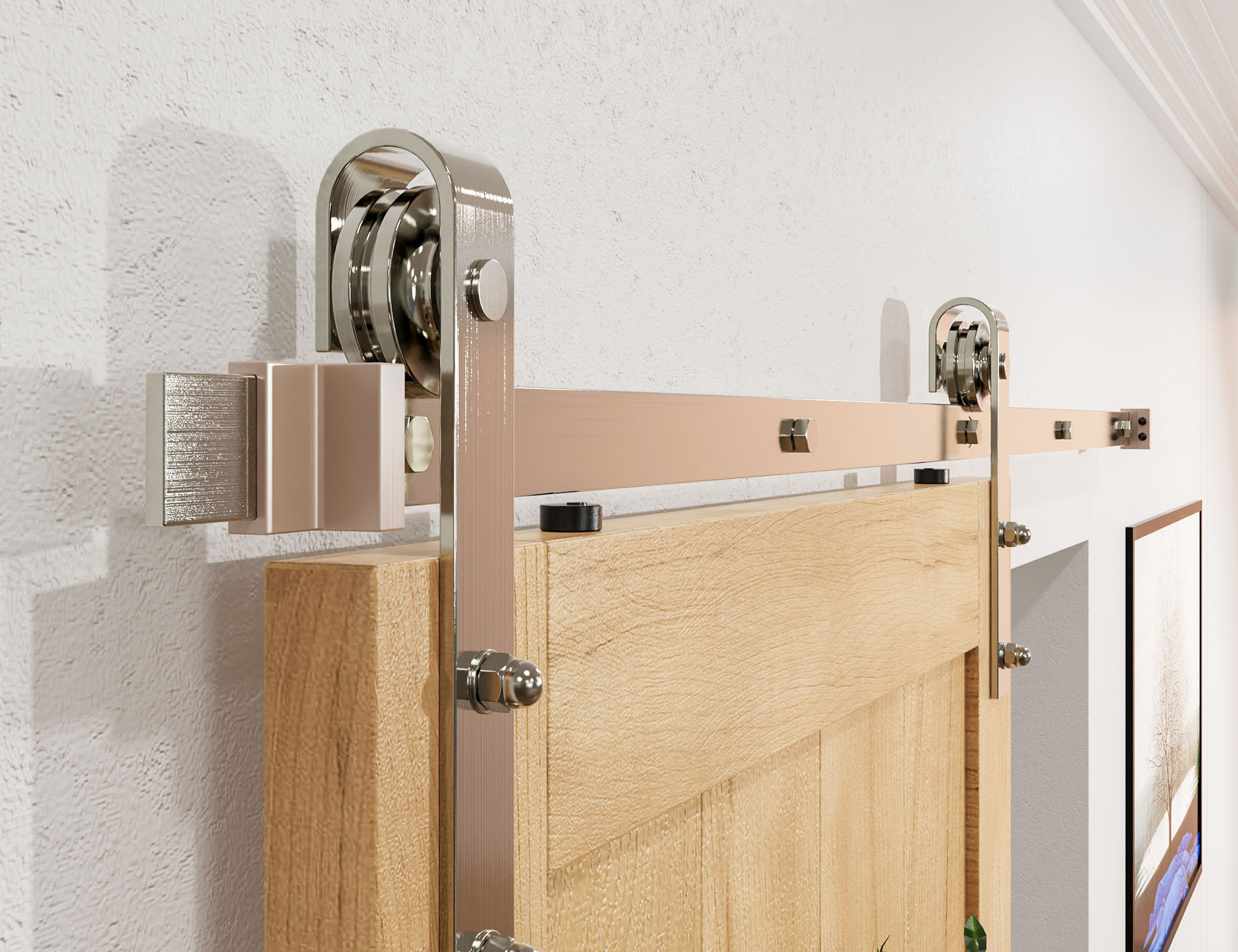 découvrez notre sélection de quincaillerie pour porte de grange coulissante, alliant robustesse et esthétique pour une installation facile et durable.
