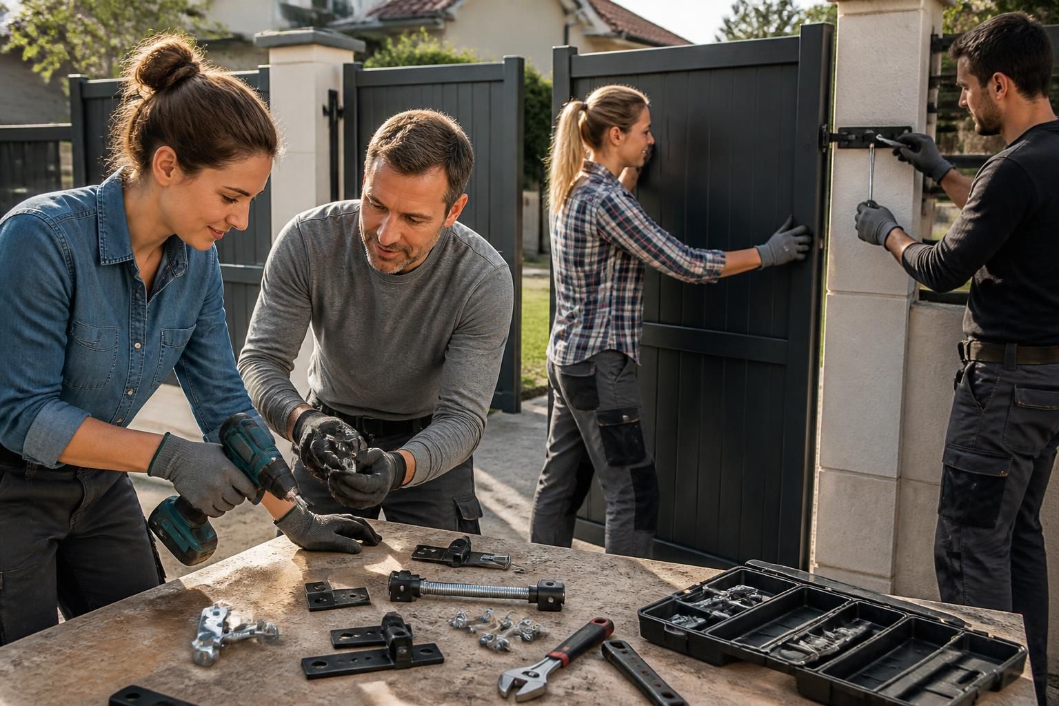 découvrez toutes les solutions de quincaillerie pour portail battant chez castorama, alliant qualité et durabilité pour faciliter votre installation.